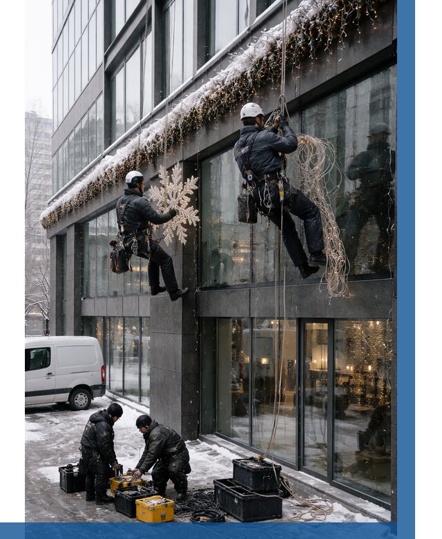 Демонтаж новогоднего оформления в Похвистневе от 5639 р. | ВЫСОТНИК-Пхв