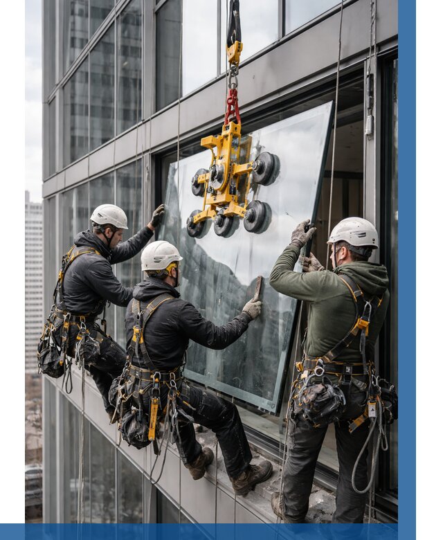 Фасадное остекление зданий под ключ в Похвистневе от 10252 р. | ВЫСОТНИК-Пхв