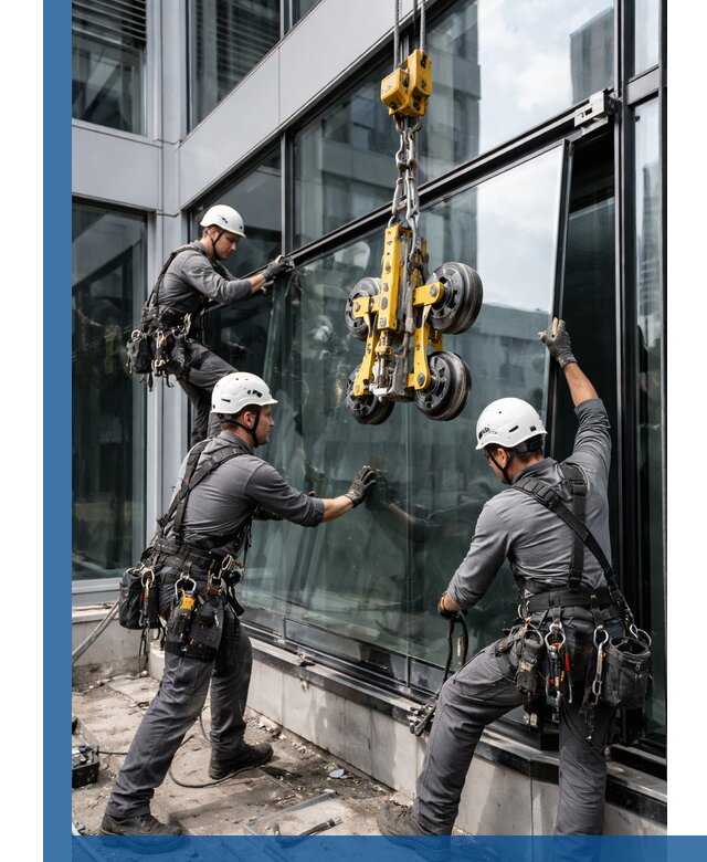 Структурное остекление фасадов в Похвистневе монтаж и обслуживание