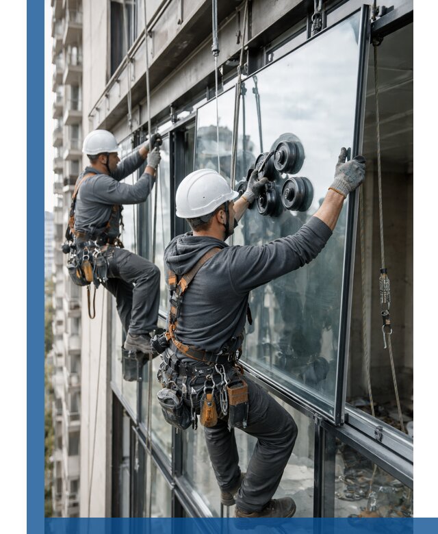 Витражное остекление фасадов и лоджий в Похвистневе под ключ