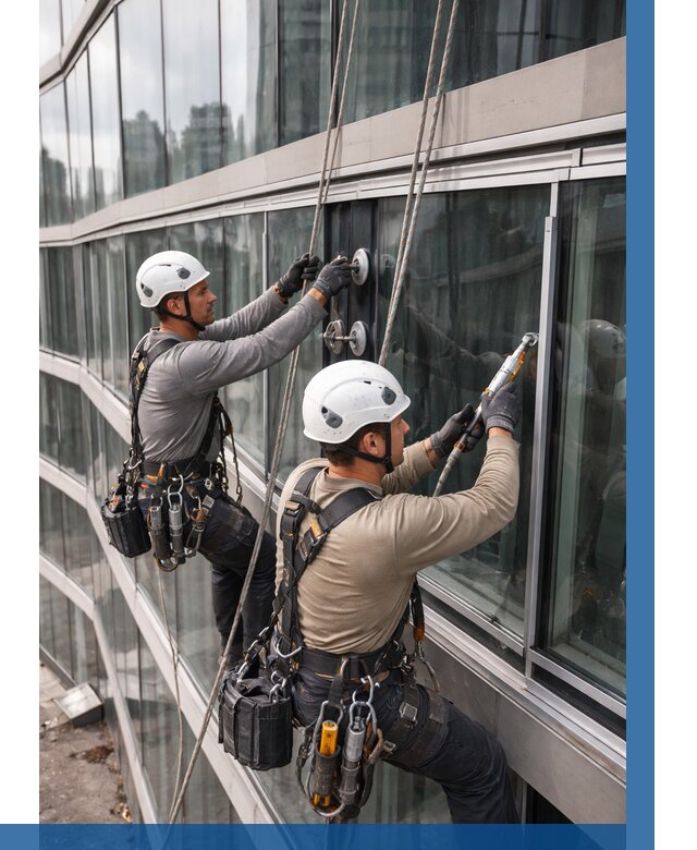 Радиусное остекление фасада в Похвистневе от 12302 р. | ВЫСОТНИК-Пхв