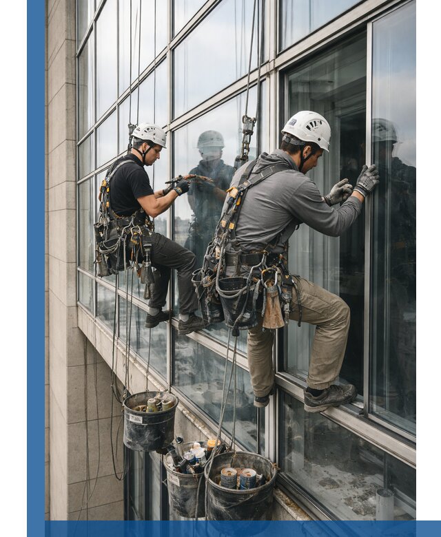 Ремонт витражных конструкций и фасадного остекления в Похвистневе