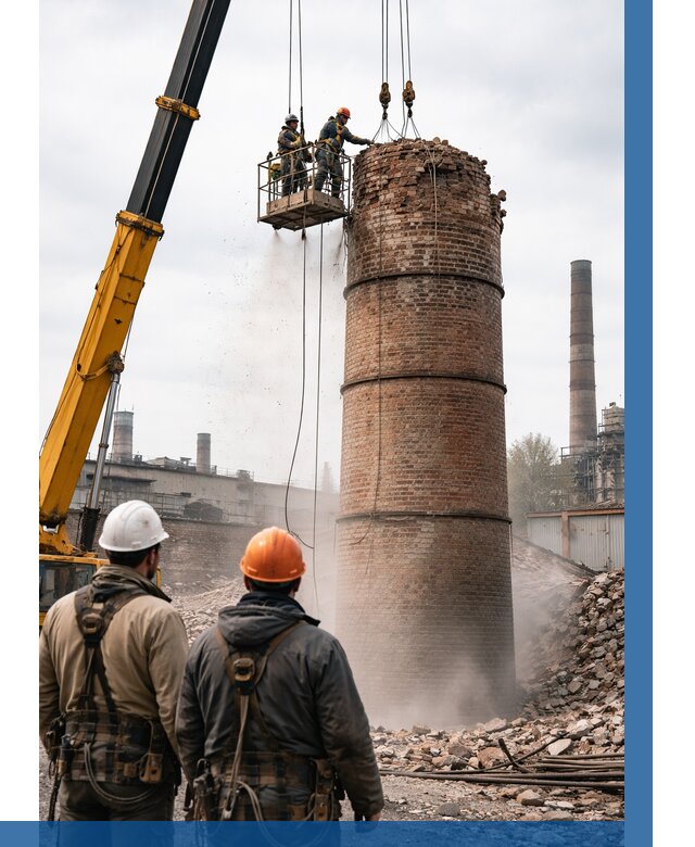 Демонтаж дымовой трубы в Похвистневе от 92268 р. | ВЫСОТНИК-Пхв, смета