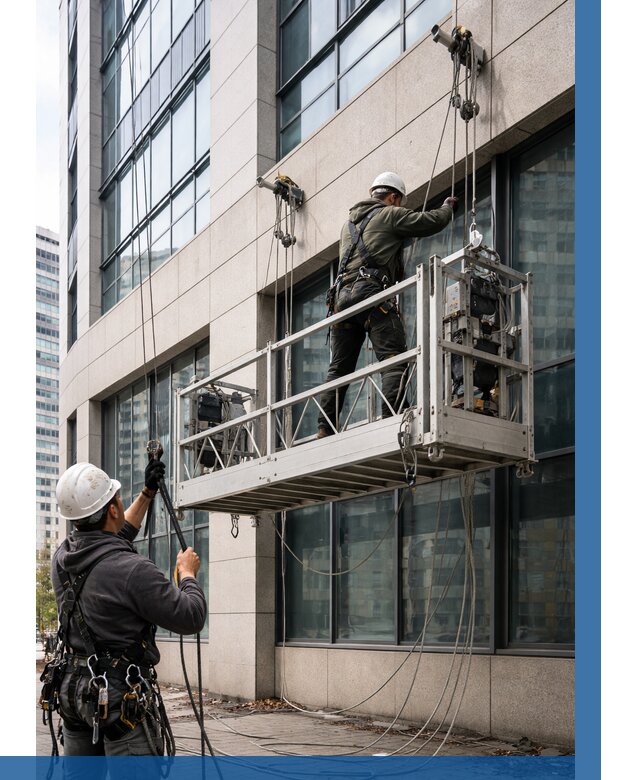 Монтаж и подъем фасадной люльки в Похвистневе от 12302 р. | ВЫСОТНИК-Пхв