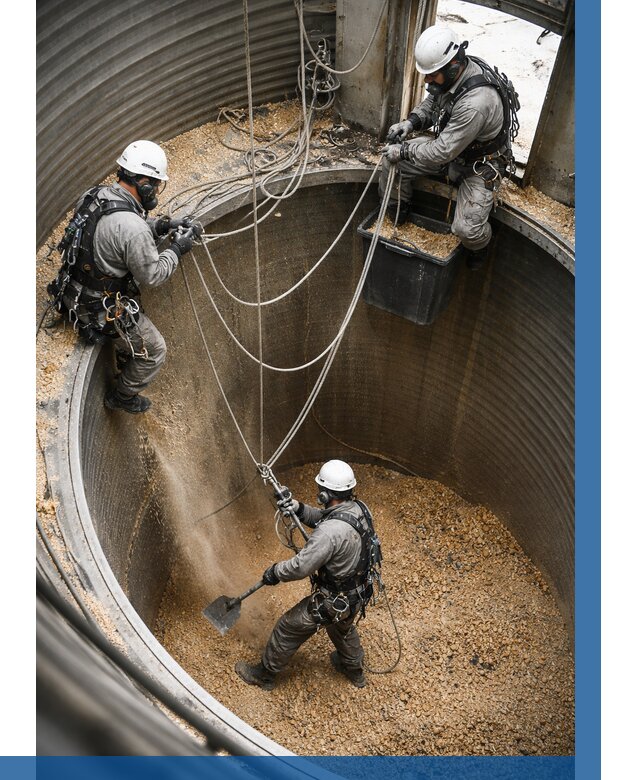 Чистка зерновых бункеров в Похвистневе от 12302 р. | ВЫСОТНИК-Пхв