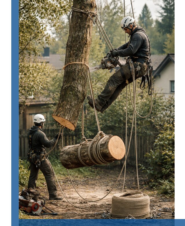 Валка деревьев частями в Похвистневе, безопасно и аккуратно