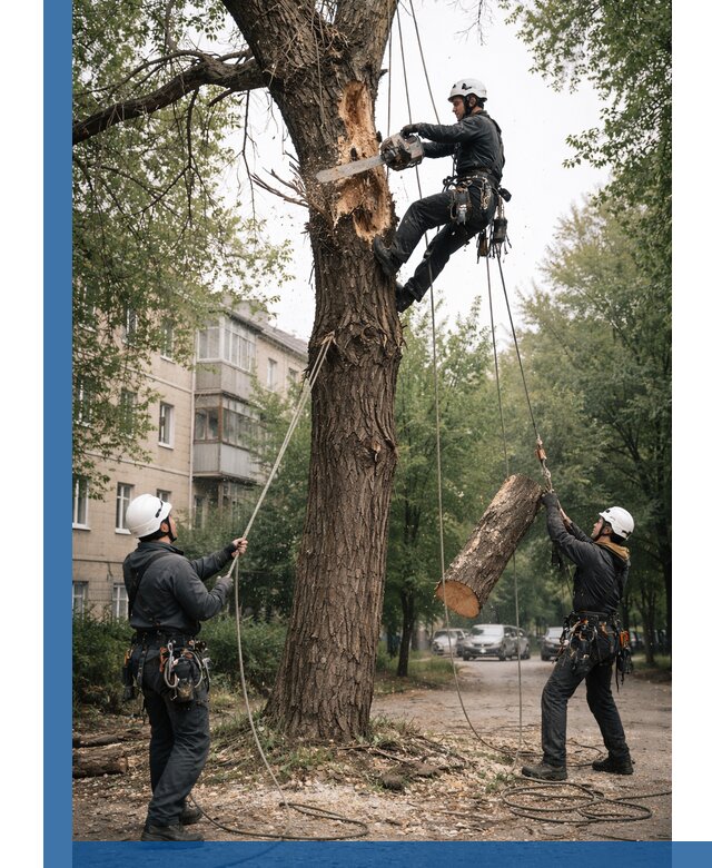 Срочное удаление аварийных деревьев в Похвистневе с гарантией безопасности