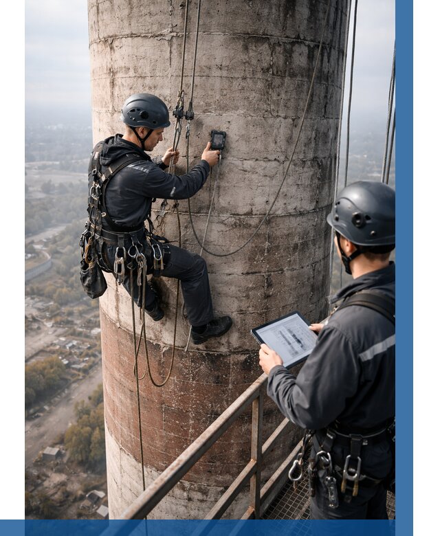 Обследование дымовой трубы в Похвистневе от 8202 р. | ВЫСОТНИК-Пхв