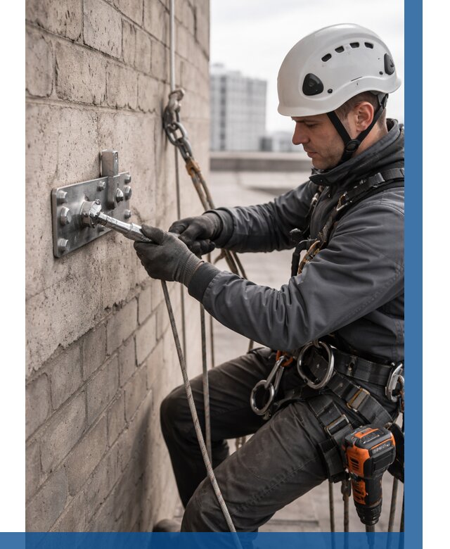 Установка анкерных точек в Похвистневе от 3588 р. | ВЫСОТНИК-Пхв